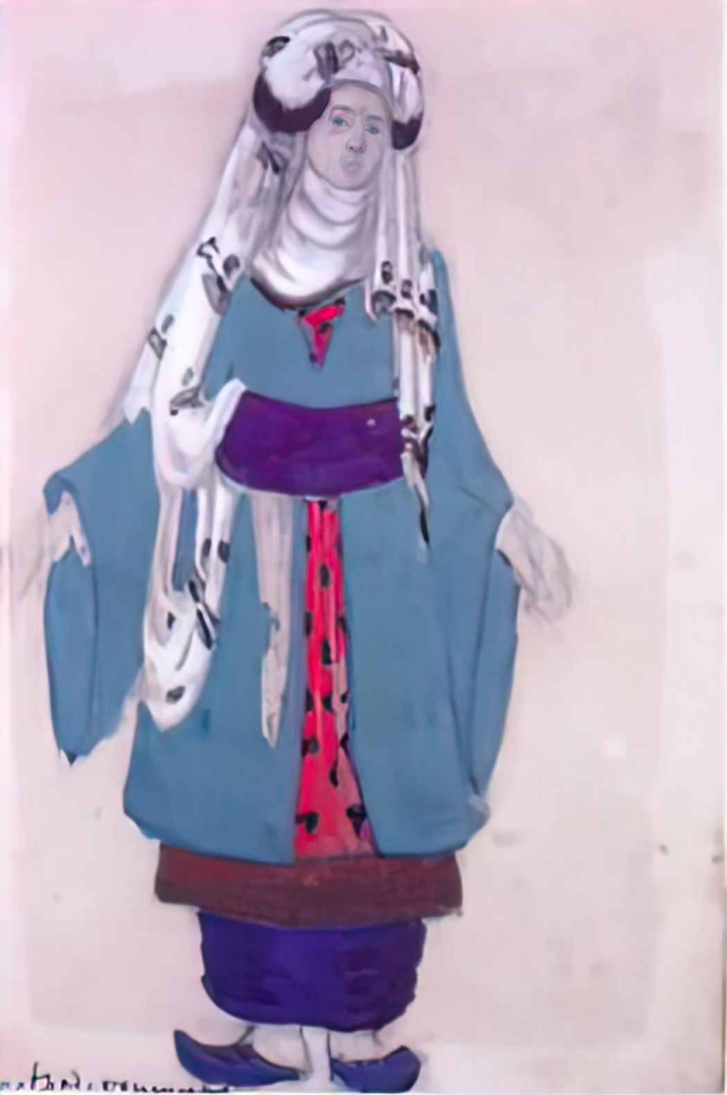 Nicholas Roerich arabian woman 1912 Art A4 Photo Print