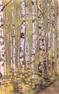 Nicholas Roerich birches 1905 Art A4 Photo Print