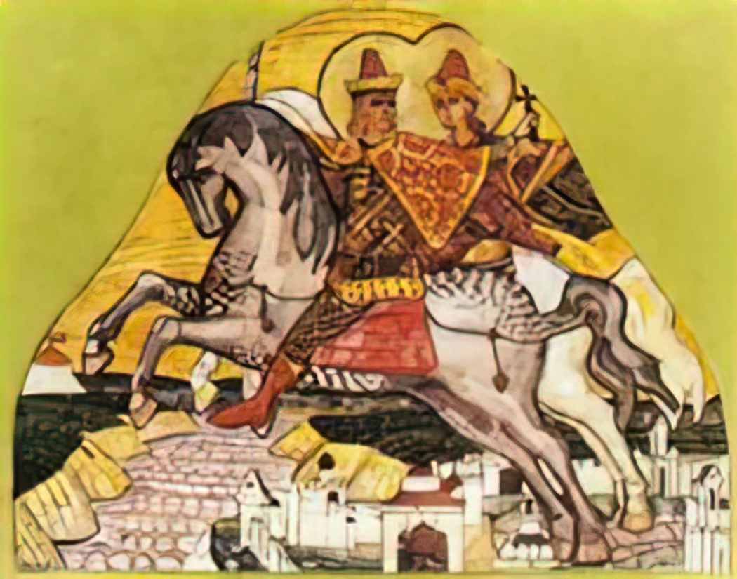 Nicholas Roerich boris and gleb 1906 Art A4 Photo Print