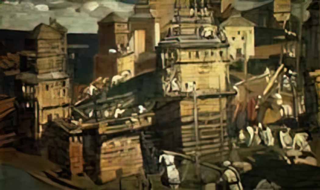 Nicholas Roerich building a city 1902 Art A4 Photo Print