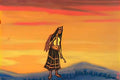 Nicholas Roerich captive with rose 1943 Art A4 Photo Print