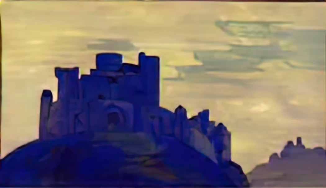 Nicholas Roerich castle the doomed city 1914 Art A4 Photo Print
