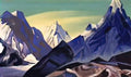 Nicholas Roerich central himalayas Art A4 Photo Print