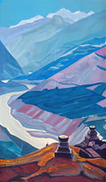 Nicholas Roerich chandra bhaga path to triloknath 1932 Art A4 Photo Print