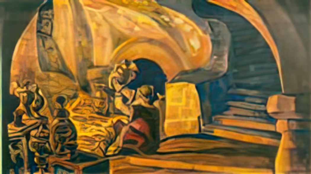Nicholas Roerich churlish 1918 Art A4 Photo Print