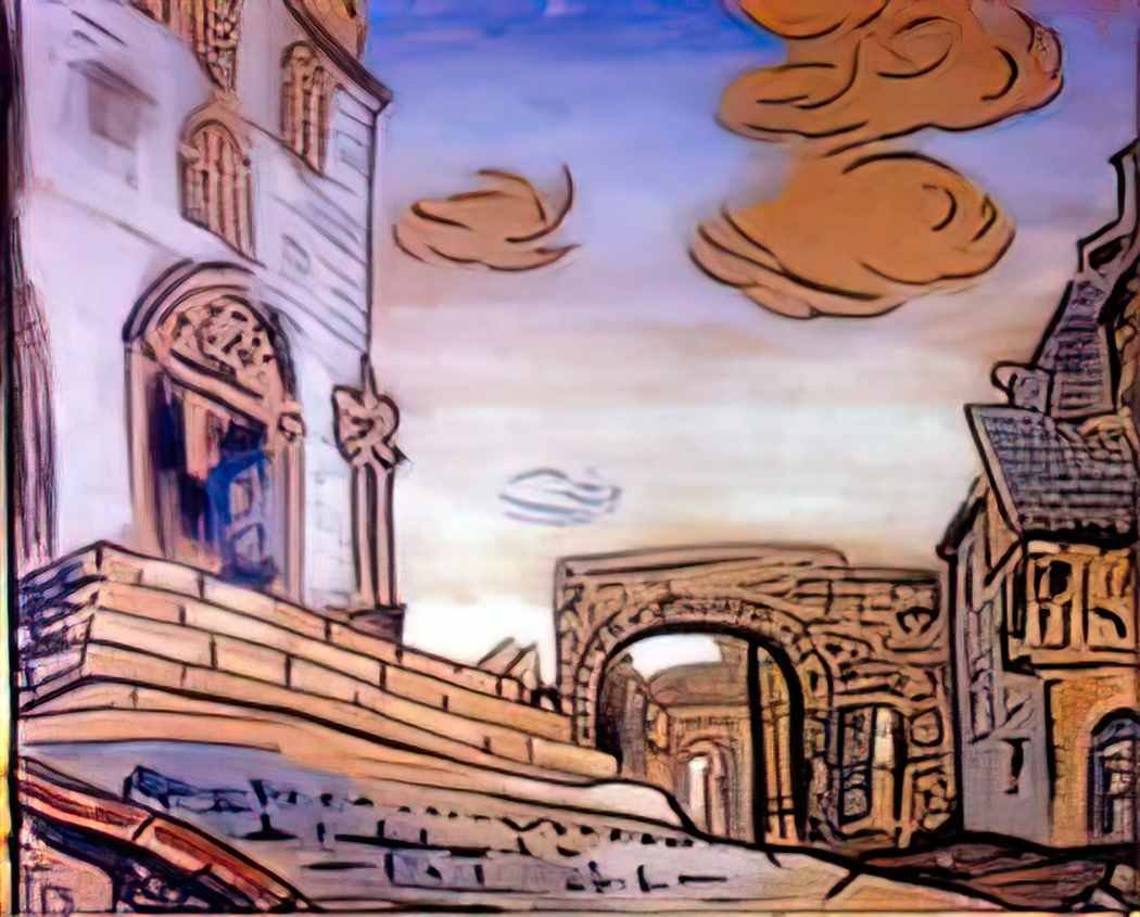 Nicholas Roerich city 1907 1 Art A4 Photo Print