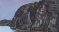 Nicholas Roerich cliff 1917 Art A4 Photo Print