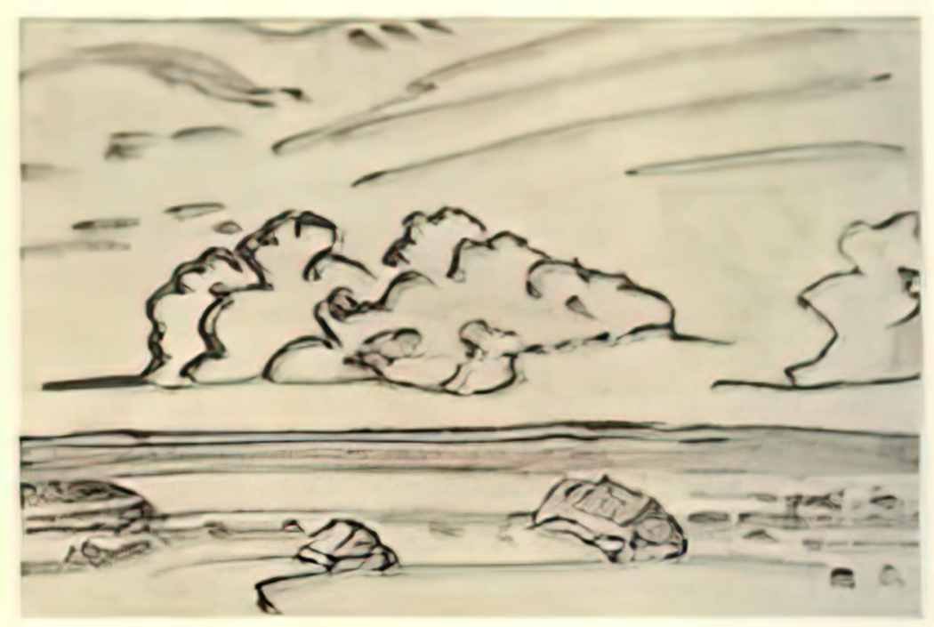 Nicholas Roerich cloud 1915 Art A4 Photo Print