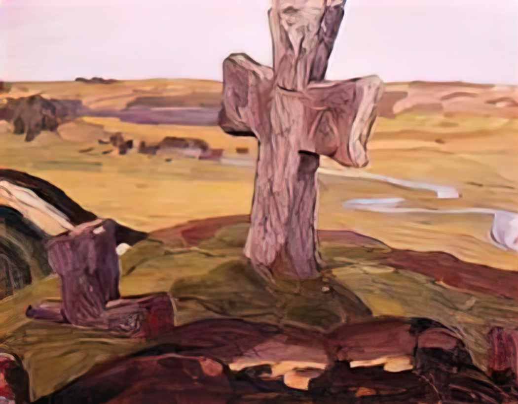 Nicholas Roerich cross on the truvor mound 1903 Art A4 Photo Print