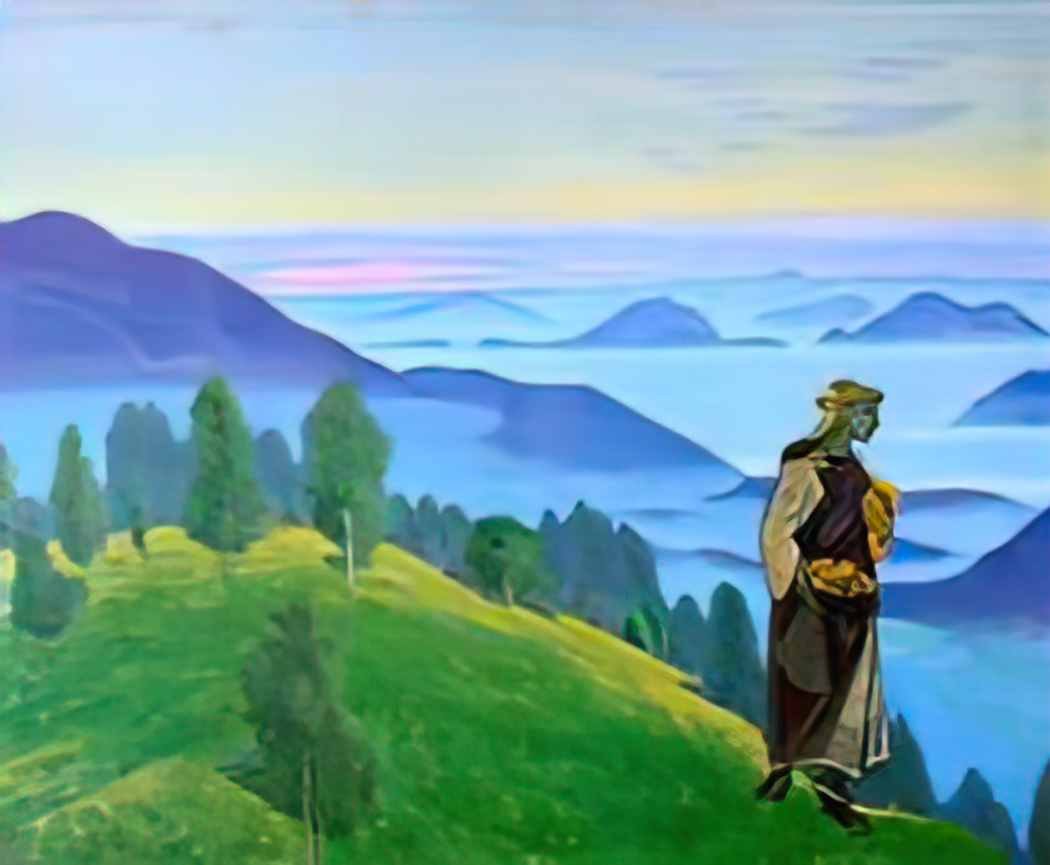 Nicholas Roerich daughter of viking 1918 Art A4 Photo Print