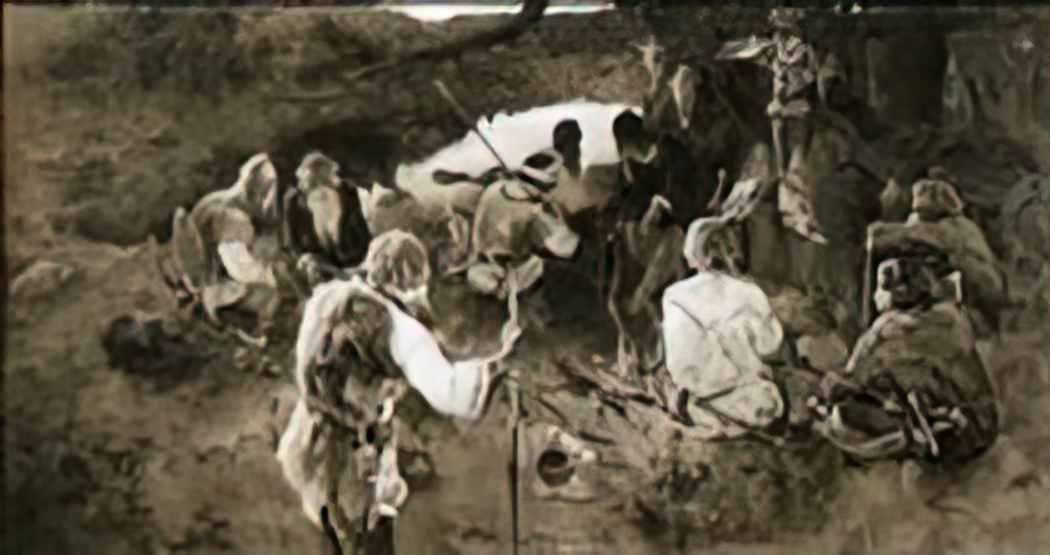 Nicholas Roerich elders gathering Art A4 Photo Print