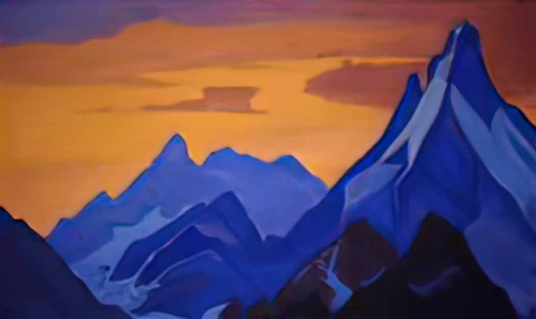 Nicholas Roerich evening 1939 Art A4 Photo Print
