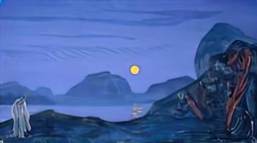 Nicholas Roerich final journey 1922 Art A4 Photo Print