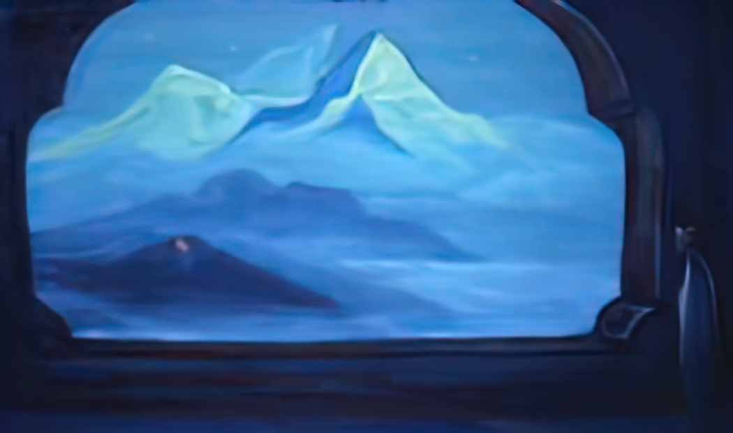 Nicholas Roerich fire 1943 Art A4 Photo Print