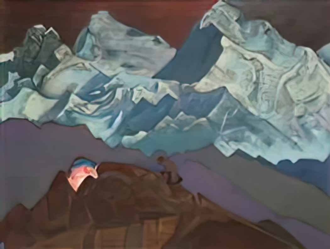 Nicholas Roerich fire blossom 1924 Art A4 Photo Print
