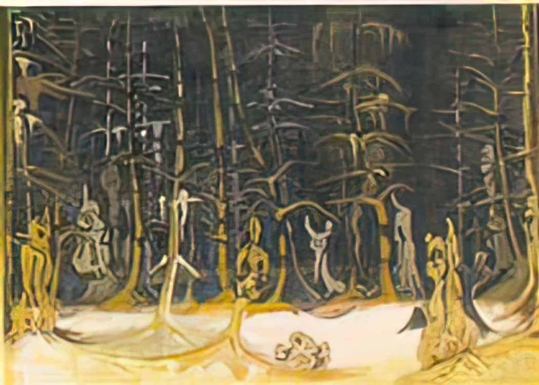 Nicholas Roerich forest 1921 Art A4 Photo Print