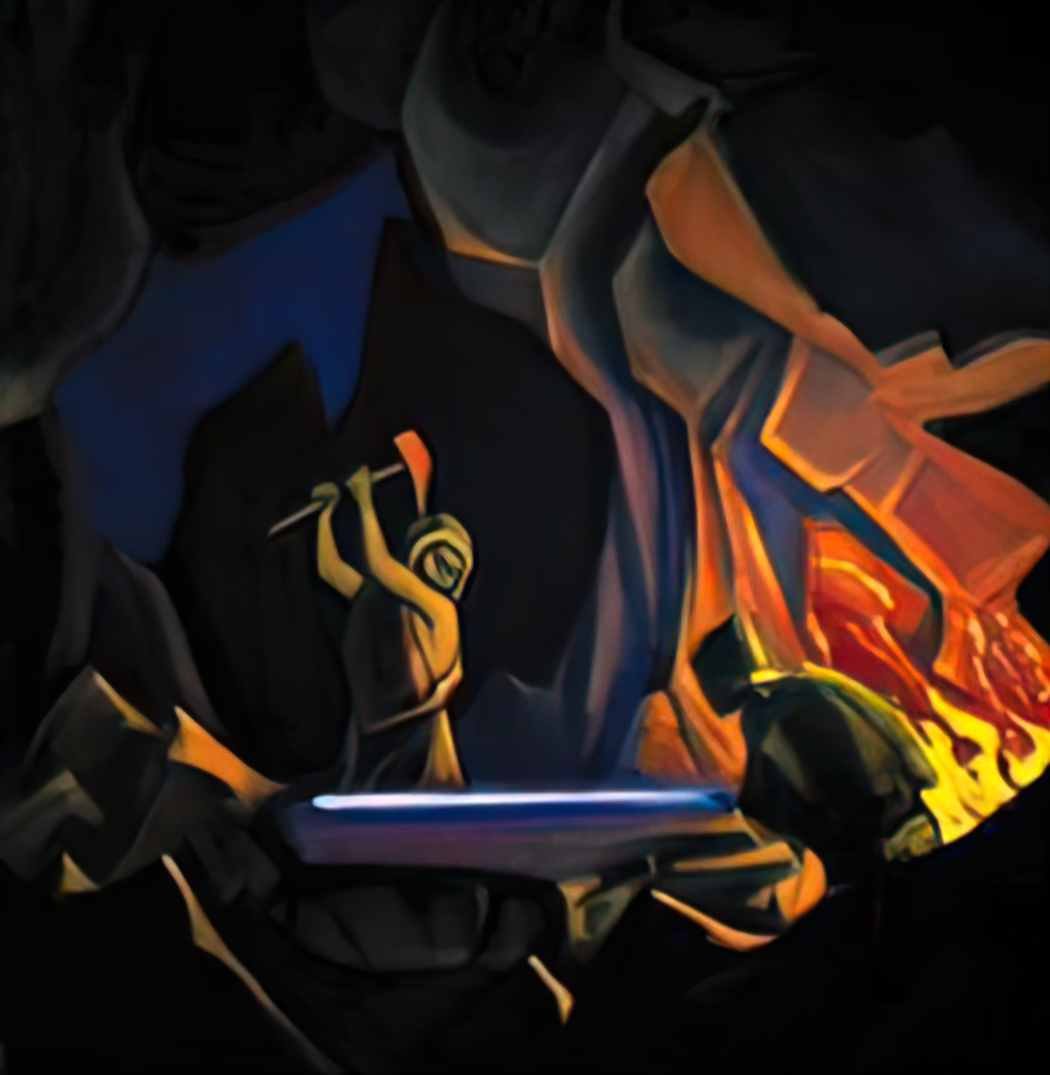 Nicholas Roerich forging the sword nibelung 1941 Art A4 Photo Print