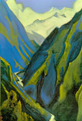 Nicholas Roerich gang cold ravine 1946(1) Art A4 Photo Print
