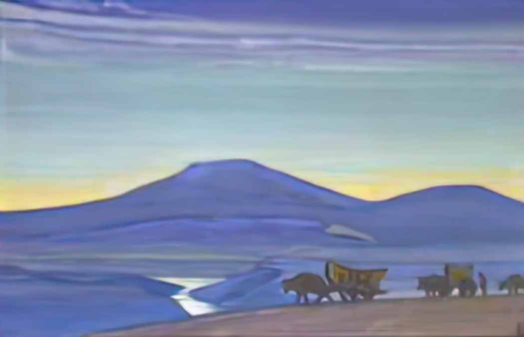 Nicholas Roerich gansu Art A4 Photo Print
