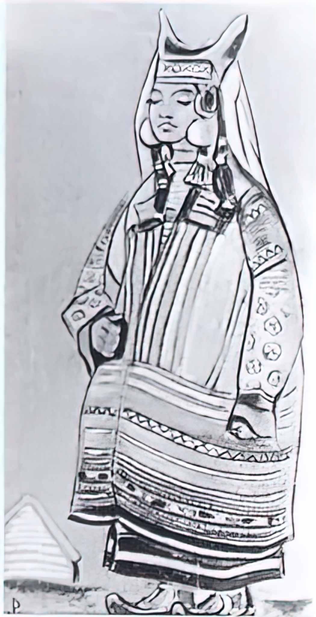 Nicholas Roerich girl 1920 1 Art A4 Photo Print