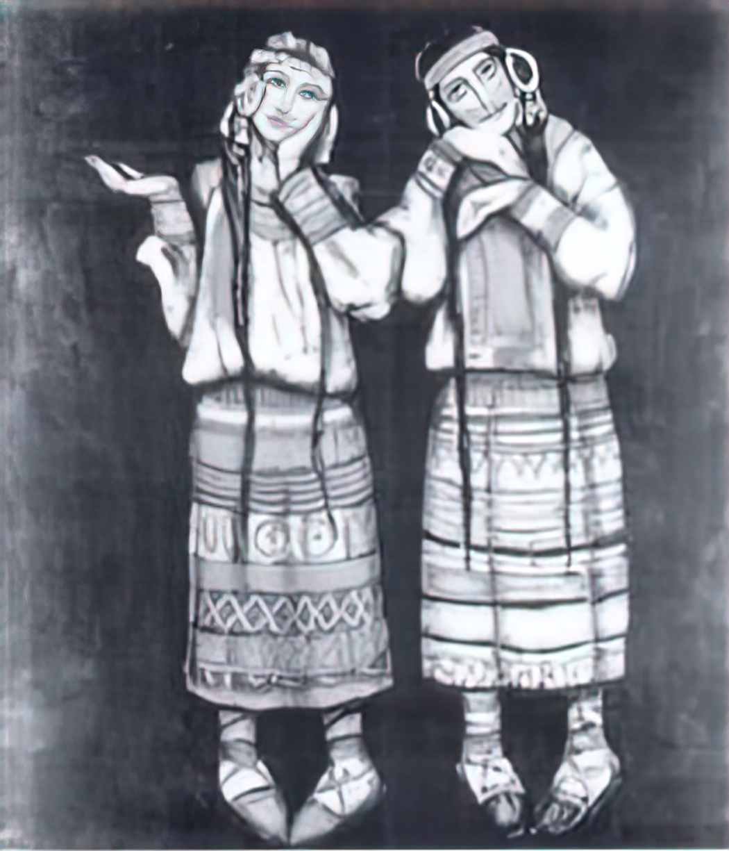 Nicholas Roerich girls Art A4 Photo Print