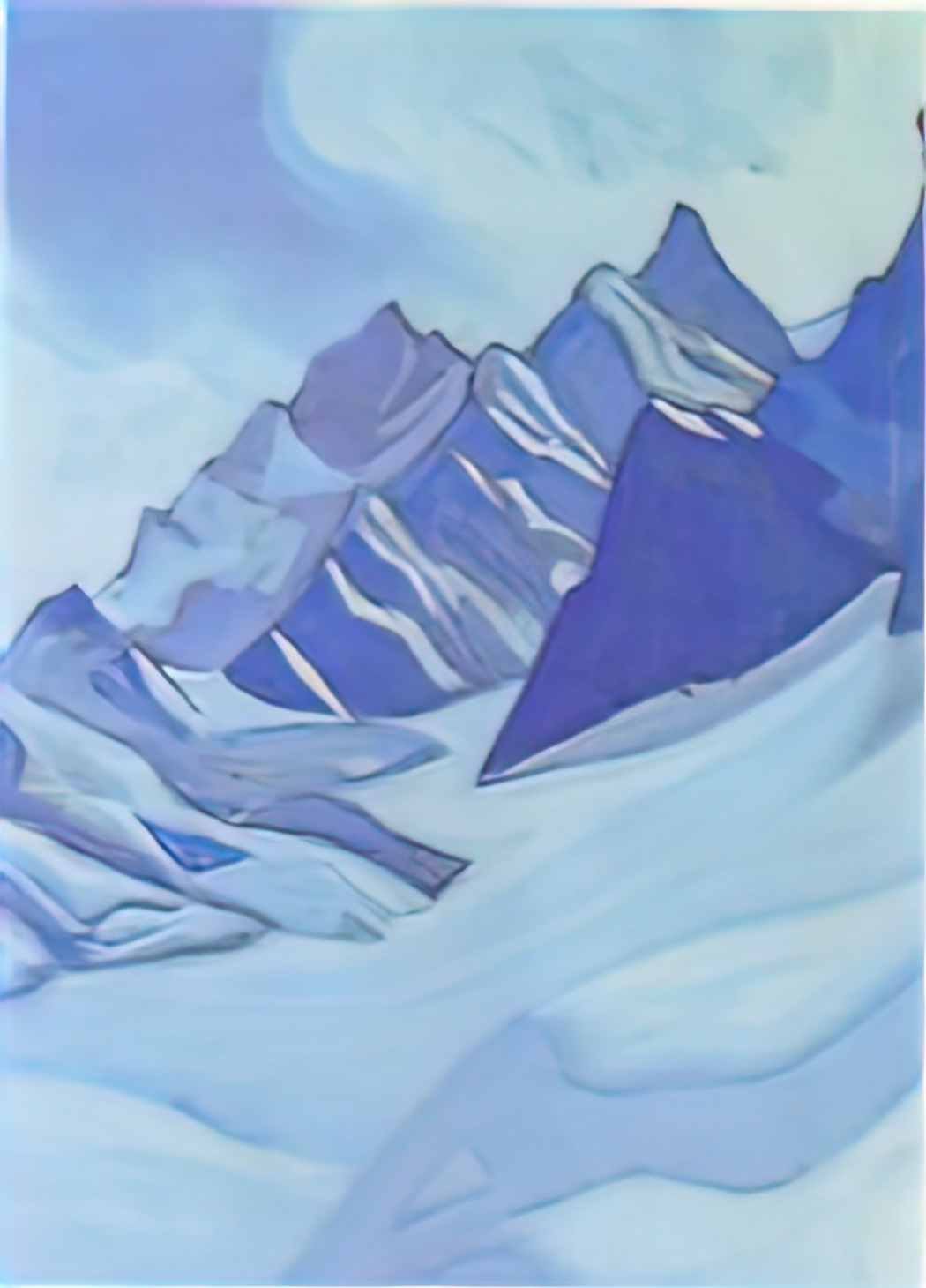 Nicholas Roerich glacier Art A4 Photo Print