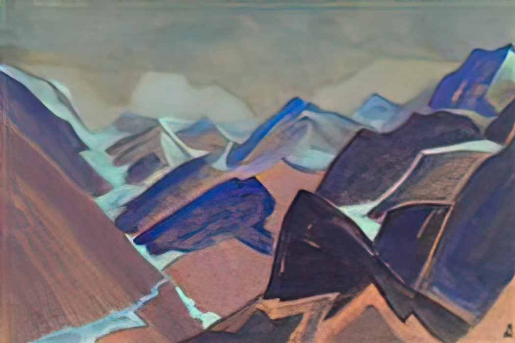 Nicholas Roerich glaciers of lahaul 1936 Art A4 Photo Print