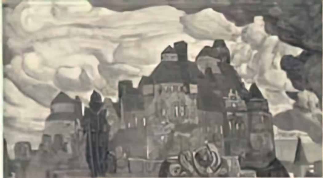 Nicholas Roerich glow 1914 Art A4 Photo Print
