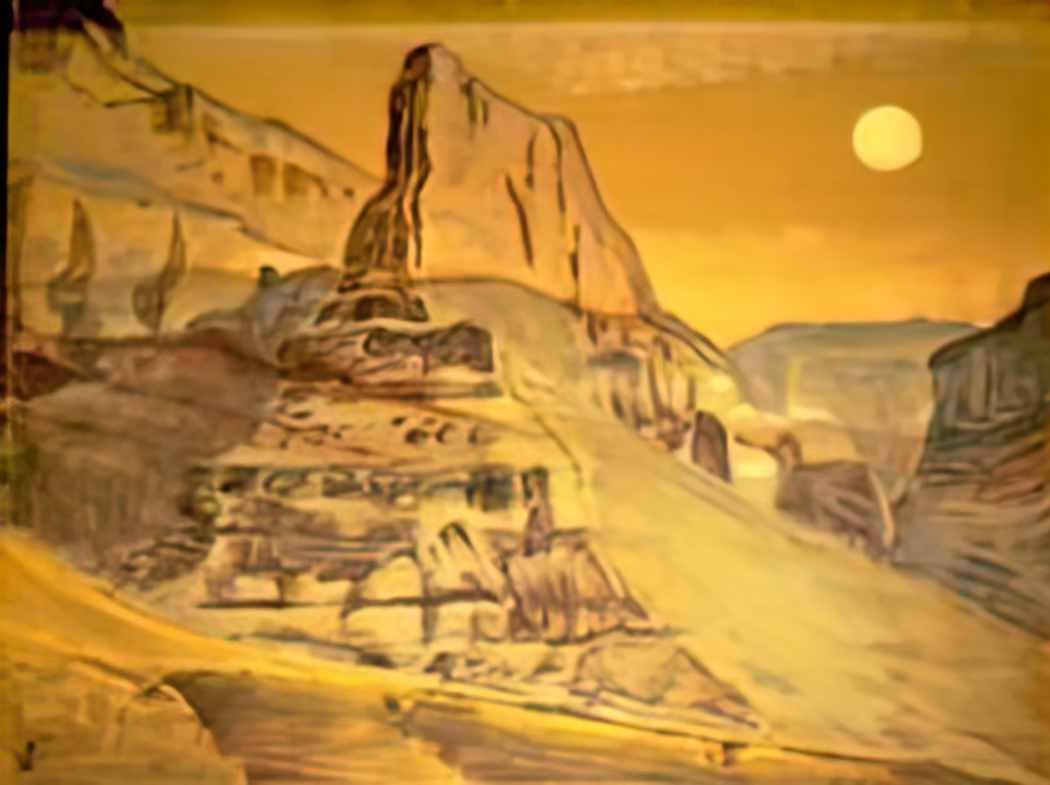 Nicholas Roerich grand canyon 1921 Art A4 Photo Print