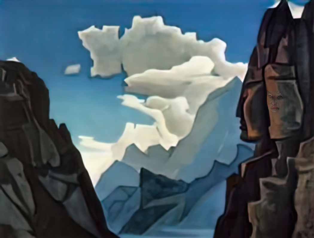 Nicholas Roerich great spirit of himalayas Art A4 Photo Print