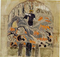 Nicholas Roerich harrowing of hell Art A4 Photo Print