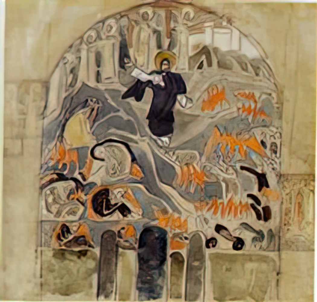 Nicholas Roerich harrowing of hell Art A4 Photo Print