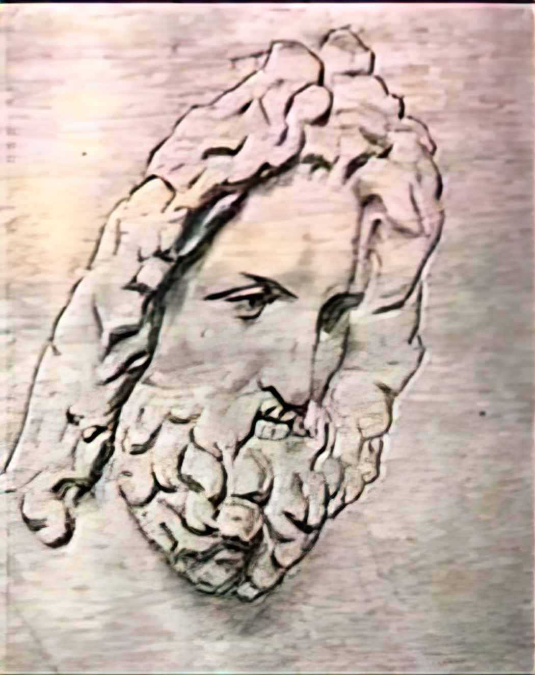 Nicholas Roerich head of zeus 1893 Art A4 Photo Print