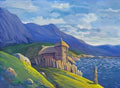 Nicholas Roerich hermitage at the lake 1912 Art A4 Photo Print
