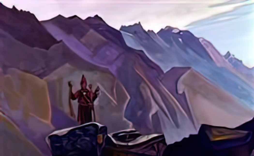 Nicholas Roerich hill of tara Art A4 Photo Print