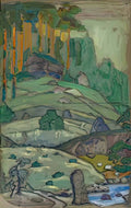 Nicholas Roerich hills 1912 1 Art A4 Photo Print