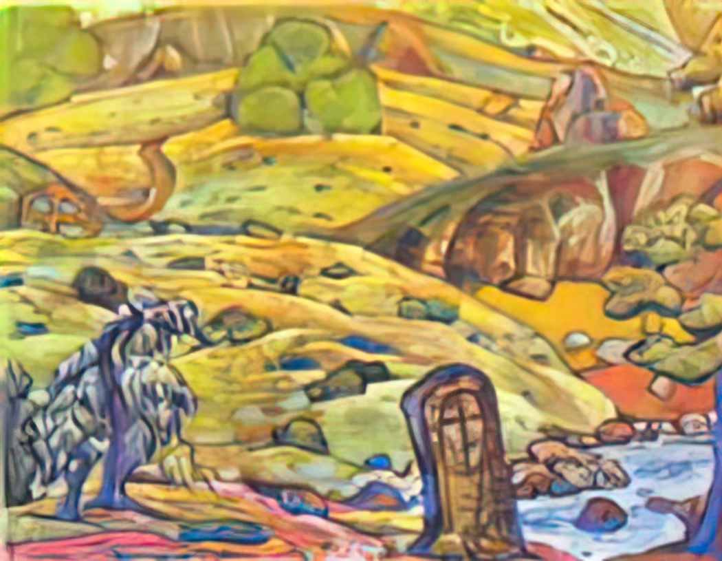 Nicholas Roerich hills 1912 Art A4 Photo Print