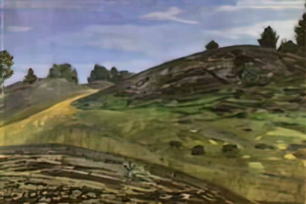 Nicholas Roerich hills 1915 Art A4 Photo Print