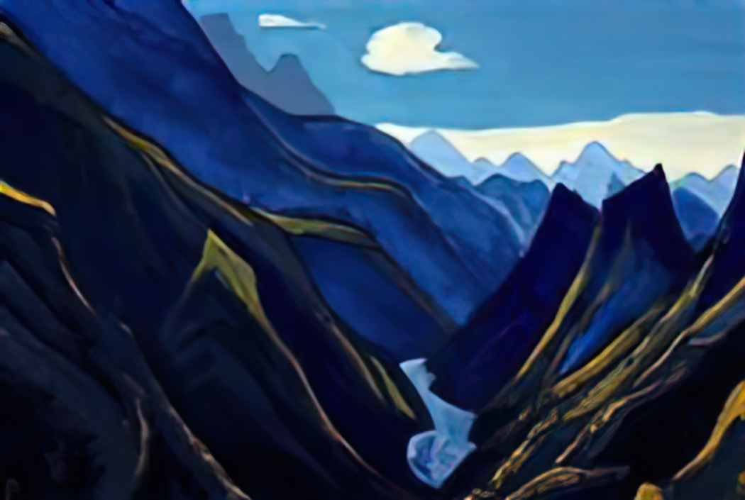 Nicholas Roerich himalayas 19 Art A4 Photo Print