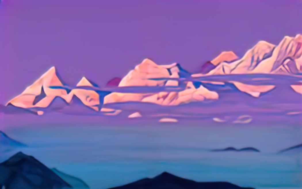 Nicholas Roerich himalayas 1933 Art A4 Photo Print
