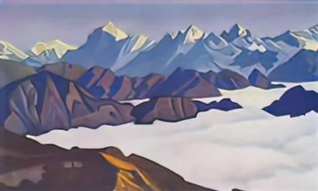 Nicholas Roerich himalayas 1936 Art A4 Photo Print