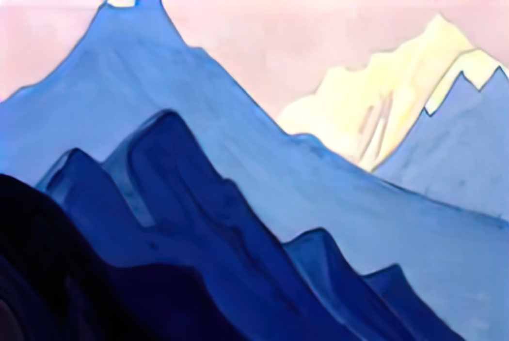 Nicholas Roerich himalayas 1940 Art A4 Photo Print