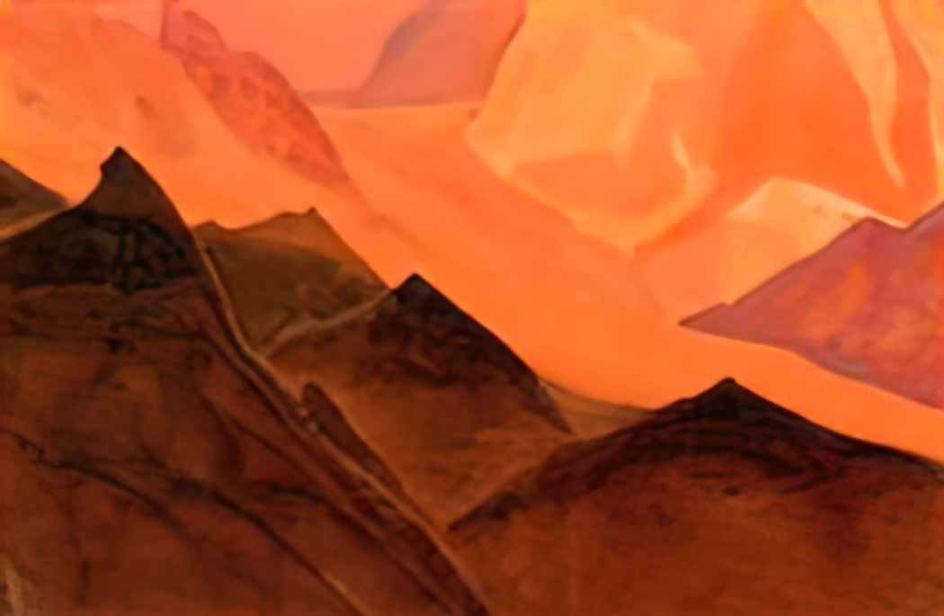 Nicholas Roerich himalayas 2 Art A4 Photo Print