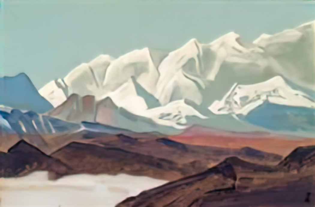 Nicholas Roerich himalayas chain of kanchenjunga 1936 Art A4 Photo Print