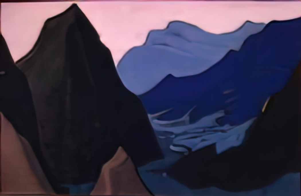 Nicholas Roerich himalayas gloomy cliff 1943 Art A4 Photo Print