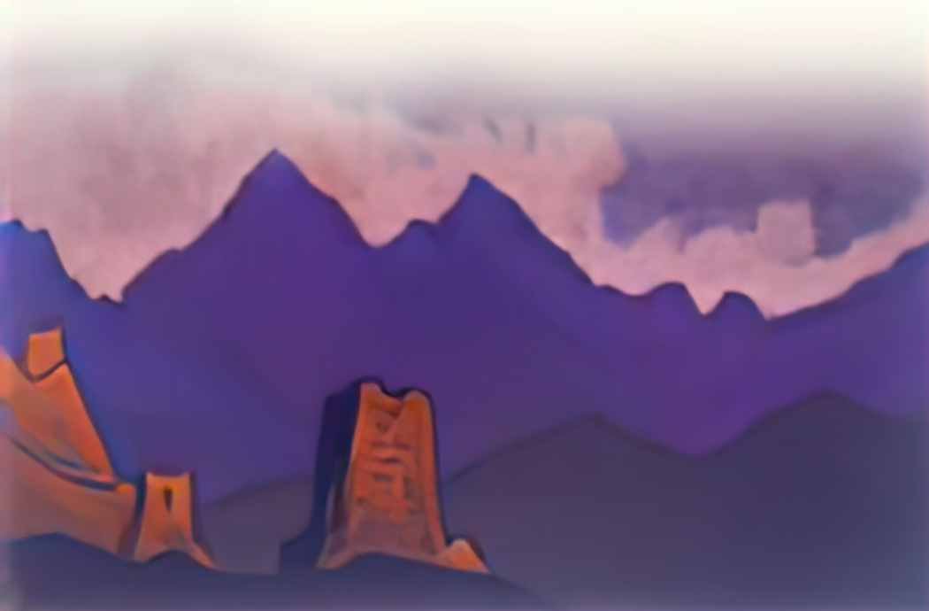Nicholas Roerich himalayas monastery Art A4 Photo Print