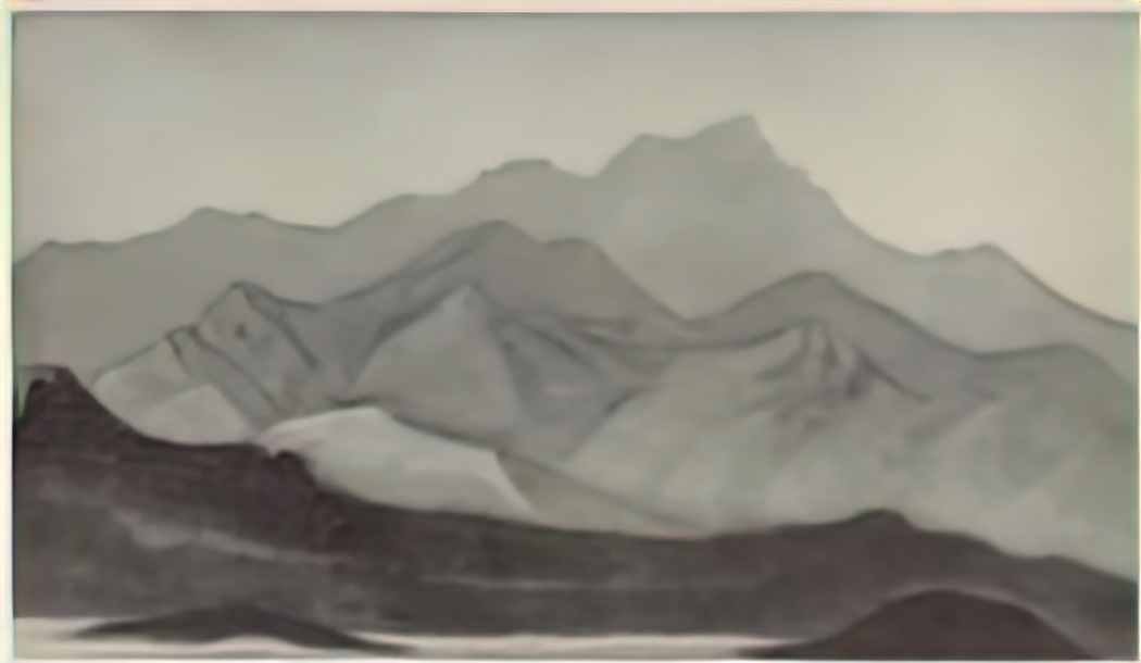 Nicholas Roerich himalayas morning 1940 Art A4 Photo Print