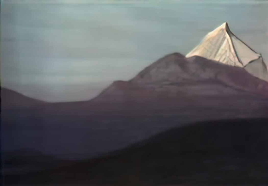 Nicholas Roerich himalayas pink peak Art A4 Photo Print