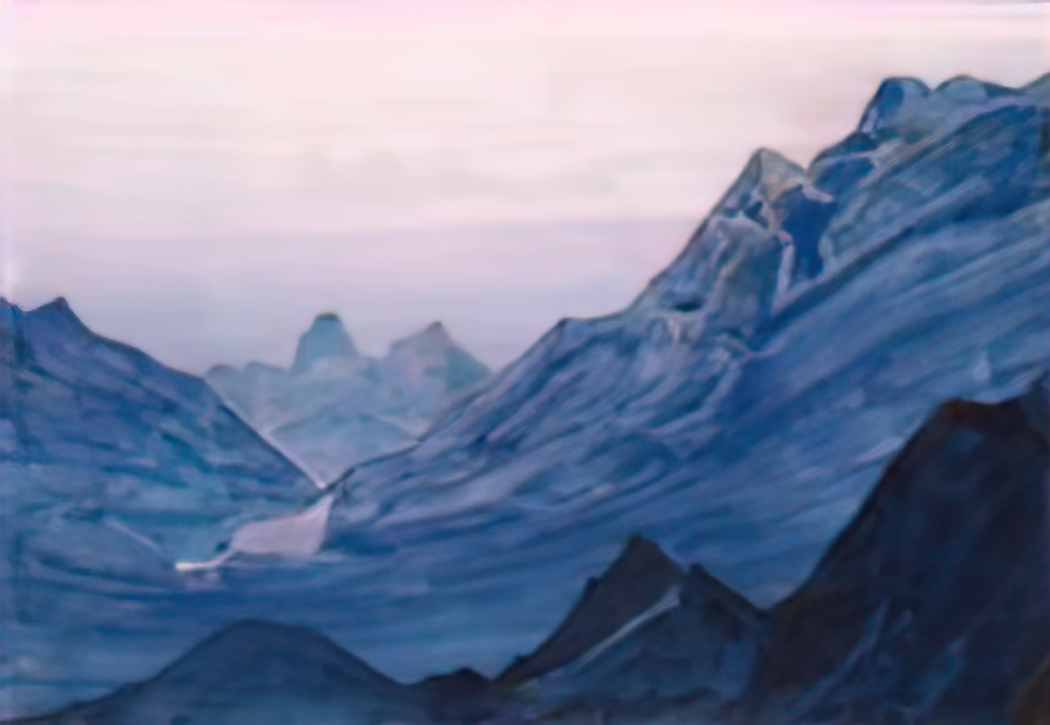 Nicholas Roerich himalayas study 1934 1 Art A4 Photo Print