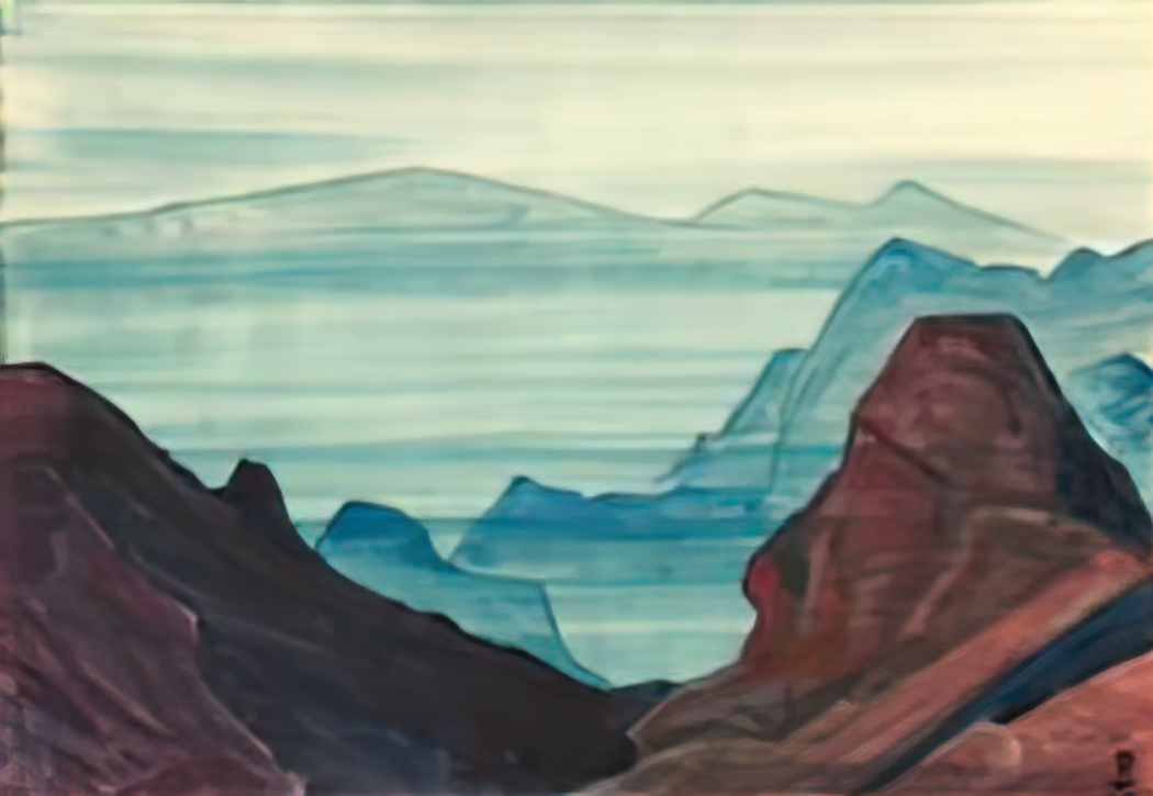 Nicholas Roerich himalayas study 1934 Art A4 Photo Print
